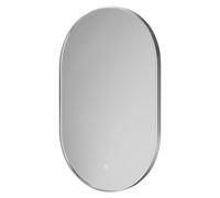 Bandon Illuminated Dimmable LED Mirror with Demister and Touch Sensor | Chrome | Glass/MDF | 500mm x 800mm
