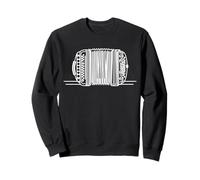 Bandoneón Line Art Tango Music Accordion Drawing Sweatshirt