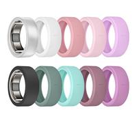 BandRain 10 Pack Cover for Oura Ring Gen 4/4 Ceramic/Oura Gen 3/ULTRAHUMAN Ring AIR, Anti-Scratch Elastic Silicone Protector Case Accessories for RingConn Gen 2/Gen 2 Air Women Men