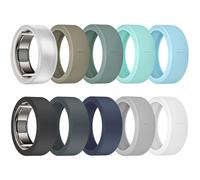 BandRain 10 Pack Cover for Oura Ring Gen 4/4 Ceramic/Oura Gen 3/ULTRAHUMAN Ring AIR, Anti-Scratch Elastic Silicone Protector Case Accessories for RingConn Gen 2/Gen 2 Air Women Men