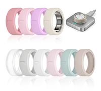 BandRain 10 Pack Ultra-Thin Ring Covers Compatible with Oura Ring Gen 4/4 Ceramic/Gen 3 Cover, Anti-Scratch Silicone Smart Ring Protector Accessories, Upgraded Inner Grip, Charge Without Removal