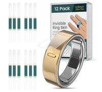 BandRain 12 Pack Ultra-Thin Clear Protector for Oura Ring Gen 4/4 Ceramic/Oura Ring Gen 3, Invisible Transparent Anti-Scratch Protective Film Smart Rings Skin Cover