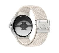 BandRain Braided Bands Compatible with Google Pixel Watch 3 41mm/Pixel Watch 2 Band/Google Pixel Watch Band, Upgraded Metal Lugs with Parachute-style Buckle, Stretchy Nylon Sport Straps for Women Men