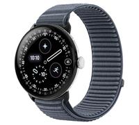 BandRain Nylon Loop Sport Bands Compatible with Google Pixel Watch 4/3/2/1 45mm 41mm Band, Upgraded All-Steel Connector, Soft Breathable Braided Replacement Straps for Women Men (Anchor Blue, Pixel