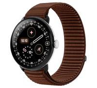 BandRain Nylon Loop Sport Bands Compatible with Google Pixel Watch 4/3/2/1 45mm 41mm Band, Upgraded All-Steel Connector, Soft Breathable Braided Replacement Straps for Women Men (Terra Cotta, Pixel