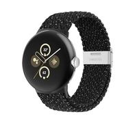 BandRain Stretchy Braided Bands Compatible with Google Pixel Watch 3 41mm/Pixel Watch 2 Band/Google Pixel Watch Band - Upgraded Connector - Elastic Nylon Breathable Sport Straps for Women Men