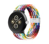 BandRain Stretchy Braided Bands Compatible with Google Pixel Watch 4 3 41mm/Pixel Watch 2 Band/Google Pixel Watch Band - Upgraded Connector - Elastic Nylon Breathable Sport Straps for Women Men