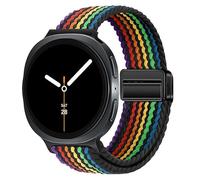 BandRain Stretchy Braided Bands Compatible with Samsung Galaxy Watch 8 Band 40mm 44mm/Galaxy Watch 8 Classic 46mm, Elastic Nylon Wristband Sport Strap for Galaxy Watch 8 2025 Women Men