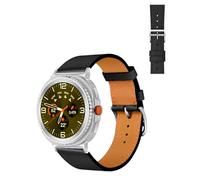 Bands for Samsung Galaxy Watch 8/Watch8 Classic,Leather Wristband for Samsung Galaxy Watch 8/Watch8 Classic Smartwatch,Soft Genuine Leather Replacement Strap,Adjustable,Black