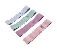 Bands Set with Silicone Grip Strips | Fabric Resistance Trainers for Glute Activation, Yoga Prep, Travel Fitness, 20 40 60 90 Pound