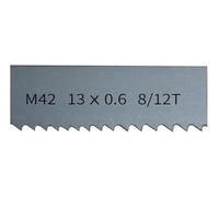 Bandsaw blades, 3pcs 1140mm 13 0.65mm 44-7/8" 1/2" 0.025" 10/14 TPI M42 Bi-Metal Portable Bandsaw Blade Band Saw Blades(8 and 12 Tpi)