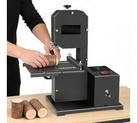 Bandsaw, Compact Wood Cutting Machine for Curved Cuts and Detailed Woodworking, Includes High Carbon Steel Blades and Polishing Kit, 800W 110V
