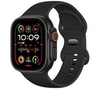 Bandsie Silicone Strap Compatible with Apple Watch Ultra 3 Straps 49mm 46mm 45mm 44mm 42mm, Original Hypoallergenic Fluoroelastomer Sport Band for iWatch SE 3 Series 11 10 9 8 7 6 5 4 3 2, Black