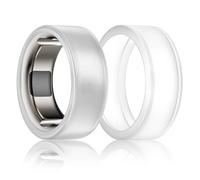 BandSmith Silicone Ring Cover & Protector for Oura Ring Gen 4/3 - Elastic Case for Working Out - Patent Protected (Transparent+Transparent, S for 678910)