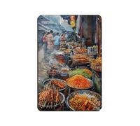 Bandung Street Food Market Tin Sign Vintage Metal Pub Club Cafe Bar Home Wall Art Decoration Poster Retro 8x12inch(20x30cm)