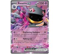 Banette ex 088/198 Rare Double Pokemon Card (Scarlet & Violet Base) + 1x TitanCards® Toploader