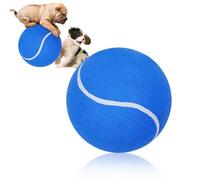 Banfeng Giant 8" Dog Tennis Ball Big Pet Toys Outdoor Sports Ball with Inflating Needles for Small Medium Large Dog (Blue, Medium)