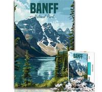 Banff National Park 1000 Piece Jigsaw Puzzles for Adults Gifts,Challenging Game And Family Play for Is Ideal As A Gift for The Whole Family 50x75cm