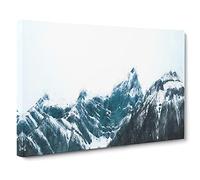 Banff National Park In Canada In Canvas Print | Gallery Wrapped 30mm Frame Wall Art | 20x14 inches | Ready to Hang | Modern Landscape Picture | Living Room Bedroom Lounge Office