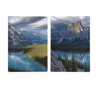 Banff National Park Printed Passport Cover Case Passport Holder For Travel Passport Cards Protector Travel Covers Wallet Case RFID Blocking Leather Card Case for Women Men, Banff National Park,