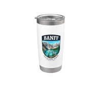 Banff National Park Throwback Retro Outdoors Canada Stainless Steel Insulated Tumbler