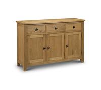 Julian Bowen Astoria 3 Door 3 Drawer Oak Sideboard - Wood - Wilko