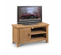 Julian Bowen Astoria Single Door 2 Shelf Oak TV Unit - Wood - Wilko