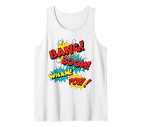 Bang Boom Pow Wham Comic Bubbles Tank Top