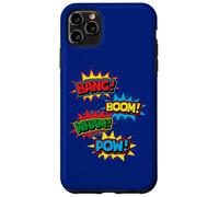 Bang Boom Wham Pow Comic Pop Art Superhero Sound Word Design Case for iPhone 11 Pro Max