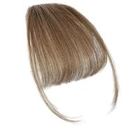 Bang Clip in Hair Extensions - French Bangs Clip on Fake Bangs Fringe, Clip on Air Bangs | Neat Bangs Hair Extension, Natural Color Fringe Hairpieces Hair Bangs for Daily Wear, Wig Accessoriess