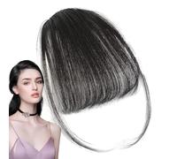 Bang Clip in Hair Extensions French Bangs Clip on Fake Bangs Fringe, Neat Bangs Hair Extension, French Bangs Clip On, Fake Bangs Fringe, Stylish Fringe Hairpieces for Dinner Date