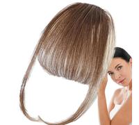 Bang Clip in Hair Extensions French Bangs Clip on Fake Bangs Fringe, Neat Bangs Hair Extension, French Bangs Clip On, Fake Bangs Fringe, Stylish Fringe Hairpieces for Dinner Date