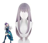 Bang Dream! Yukina Minato Cosplay Wigs Purple Long Straight Heat Resistant Synthetic Hair Wig
