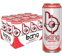 Bang Energy Delish Strawberry Kiss 16oz 12Pk, 12Count