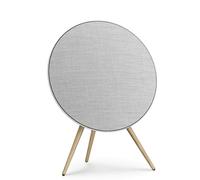 Bang & Olufsen Beosound A9 (5th Gen) - Iconic WiFi and Bluetooth Home Speaker with Room-filling Sound, Powerful Floorstanding Luxury Speaker and Oak Legs - Natural Aluminium