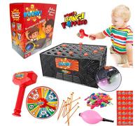 Bang Popping Balloon Game New Explosion Balloon Popping Game for Adults Kids Board Family Game Night Favorite Popular Social Media Games Everyone Can Play Challenge Friends Party Game Props(1Box)