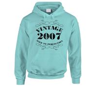 Bang Tidy Clothing 18th Birthday Gifts For Women, Born In 2007 Hoodie, Keepsake Present For Daughter Sister Best Friend Colleague, Hooded Sweatshirt For Her - VIN PEPP-M