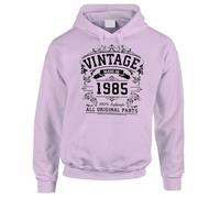 Bang Tidy Clothing 40th Birthday Gifts For Women, Born In 1985 Hoodie, Keepsake Present For Daughter Sister Best Friend Colleague, Hooded Sweatshirt For Her - ORIG LILAC-M