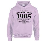 Bang Tidy Clothing 40th Birthday Gifts For Women, Born In 1985 Hoodie, Keepsake Present For Daughter Sister Best Friend Colleague, Hooded Sweatshirt For Her - MAN LILAC-XL