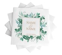 Bang Tidy Clothing 50 off Mr & Mrs Personalised Paper Napkins Patterned Bespoke Wedding Decoration