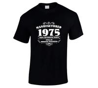 Bang Tidy Clothing 50th Birthday Gifts for Dad Grandad Uncle - Mens Funny Slogan Birthday Tshirt - Gift Ideas for Men Born in 1975 - Birthday Party Accessories - Black-XXL