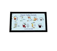 Bang Tidy Clothing Bar Runner Mat - Novelty Home Pub Bar - Funny Drink Beer Gifts for Men Women - Classic vodka coctails