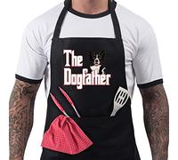 Bang Tidy Clothing Border Collie Gifts for Dog Lovers Owners - Cooking Baking BBQ Aprons - Kitchen Gift for Men Bakers and Cooks - 100% Cotton - Adjustable Apron with 2 Pockets - The Dogfather