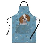 Bang Tidy Clothing Cavalier King Charles Spaniel Gifts for Dog Lovers Owners - Cooking Baking Aprons - Kitchen Apron Gift for Women Men Bakers and Cooks