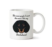 Bang Tidy Clothing Dachshund Sausage Dog Mug - Tea Coffee Mugs Gifts for Dog Lovers Owners - Ceramic - 11 oz - I Like My