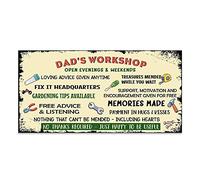 Bang Tidy Clothing Dads Man Cave Signs Garage Shed Door Office Wall Hanging Metal Plaque Gifts For Father's Day Present Birthday Christmas Dad Daddy - 2 Sizes - Dads Workshop