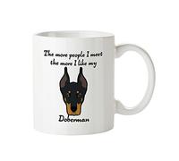 Bang Tidy Clothing Doberman Mug - Mugs for Dog Lovers Owners - Dog Lovers Gift for Women Men - Ceramic Mug for Tea Coffee Hot Cold Drinks - Dogs Themed Design Gift Boxed - I Like My