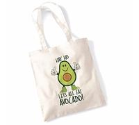 Bang Tidy Clothing Hay Ho Lets All Eat Avocado Tote Bag - Natural