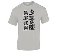 Bang Tidy Clothing Men's This is How I Roll 4X4 Four Wheel Drive 4WD Off Road T Shirt Light Grey L