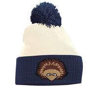 Bang Tidy Clothing Pom Pom Beanie - Hedgehog - French Navy and Off White